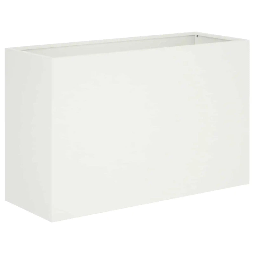 Vaso da giardino 2 pz Bianco 80 x 30 x 50 cm 8005599
