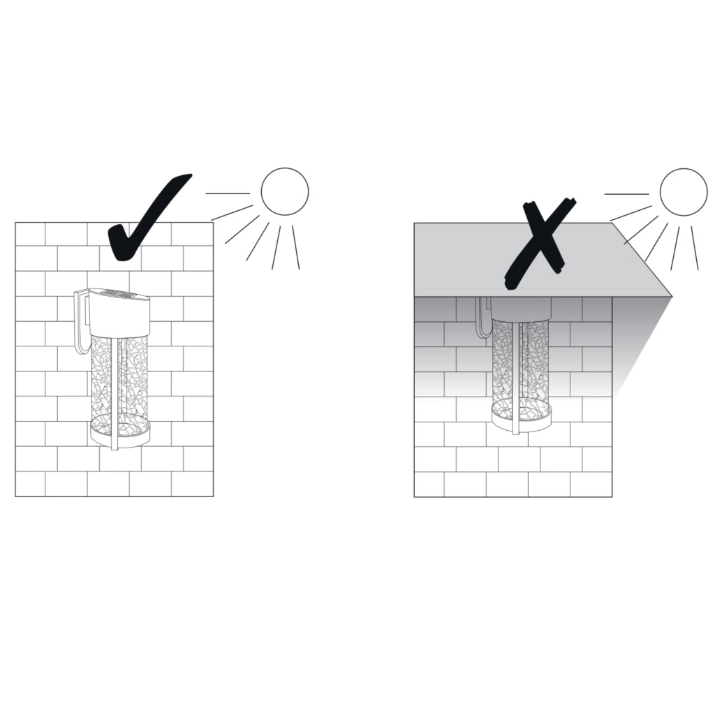 Applique solare LED 4000K con sensore IP44 Vetro Polux