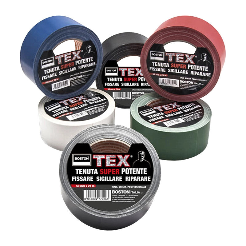NASTRO ADESIVO TEX MM 50X25M NERO- 1,0 pz