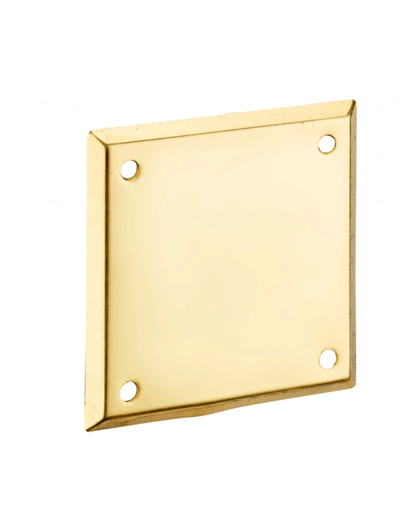 Piastra di copertura, borchia 60x60 mm, ottone – THIRARD