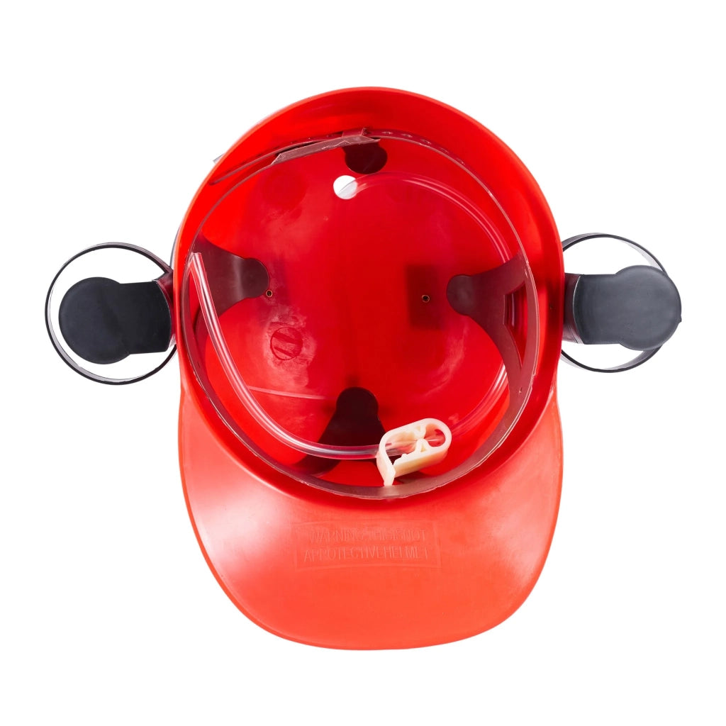 Casco porta bevande regolabile per feste 50 x 30 x 20 cm con 2 portabevande in stile festivo in plastica nera 13_0006819