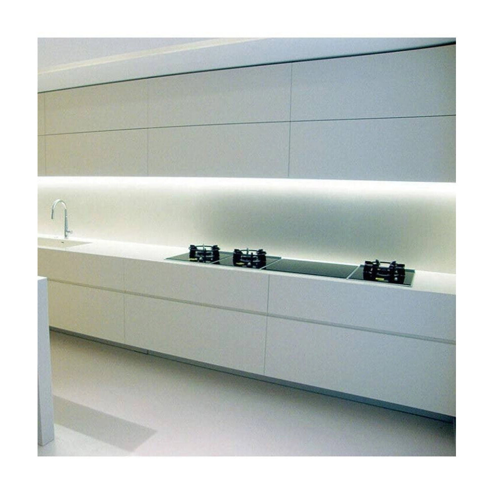 Trade Shop - Plafoniera Led Neon T5 Sottopensile Vetro Trasparente 18 Watt 90 Cm -