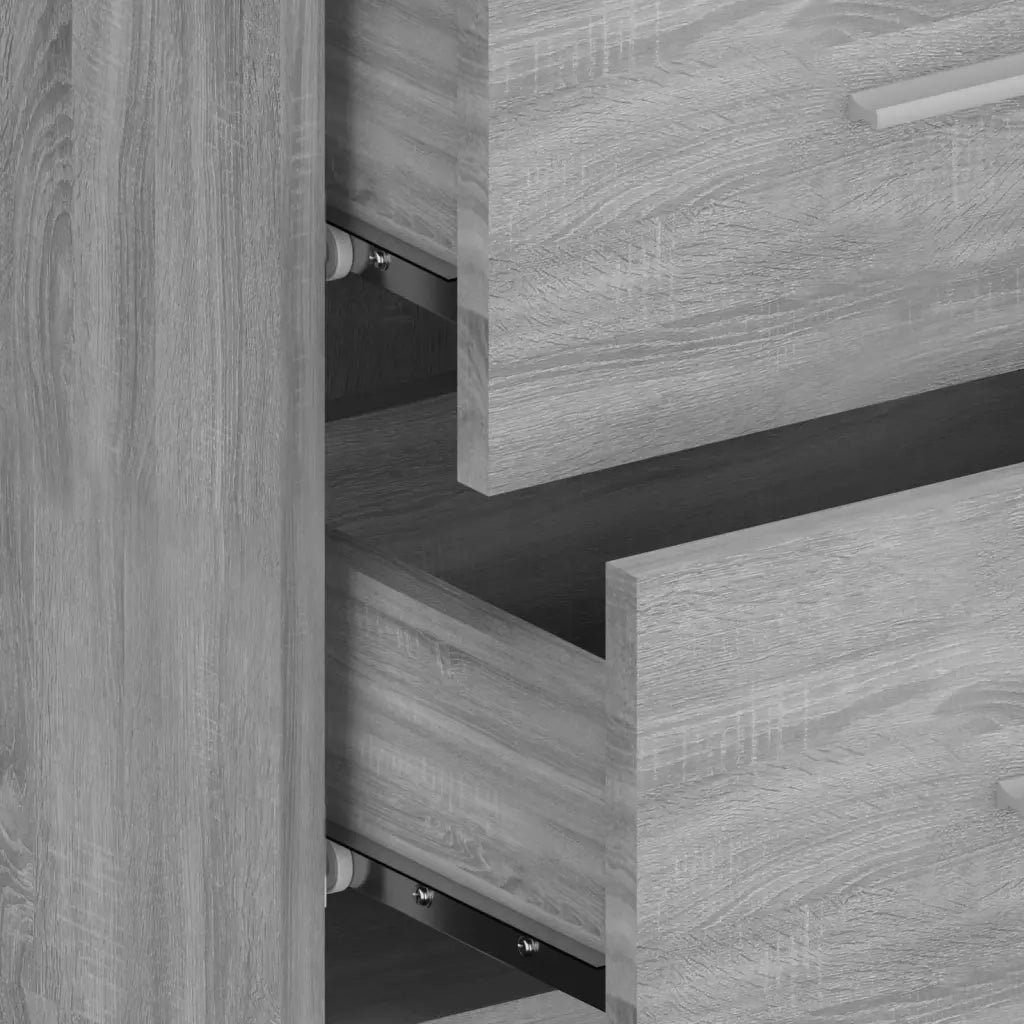 Comodino a Muro Grigio Sonoma 816960