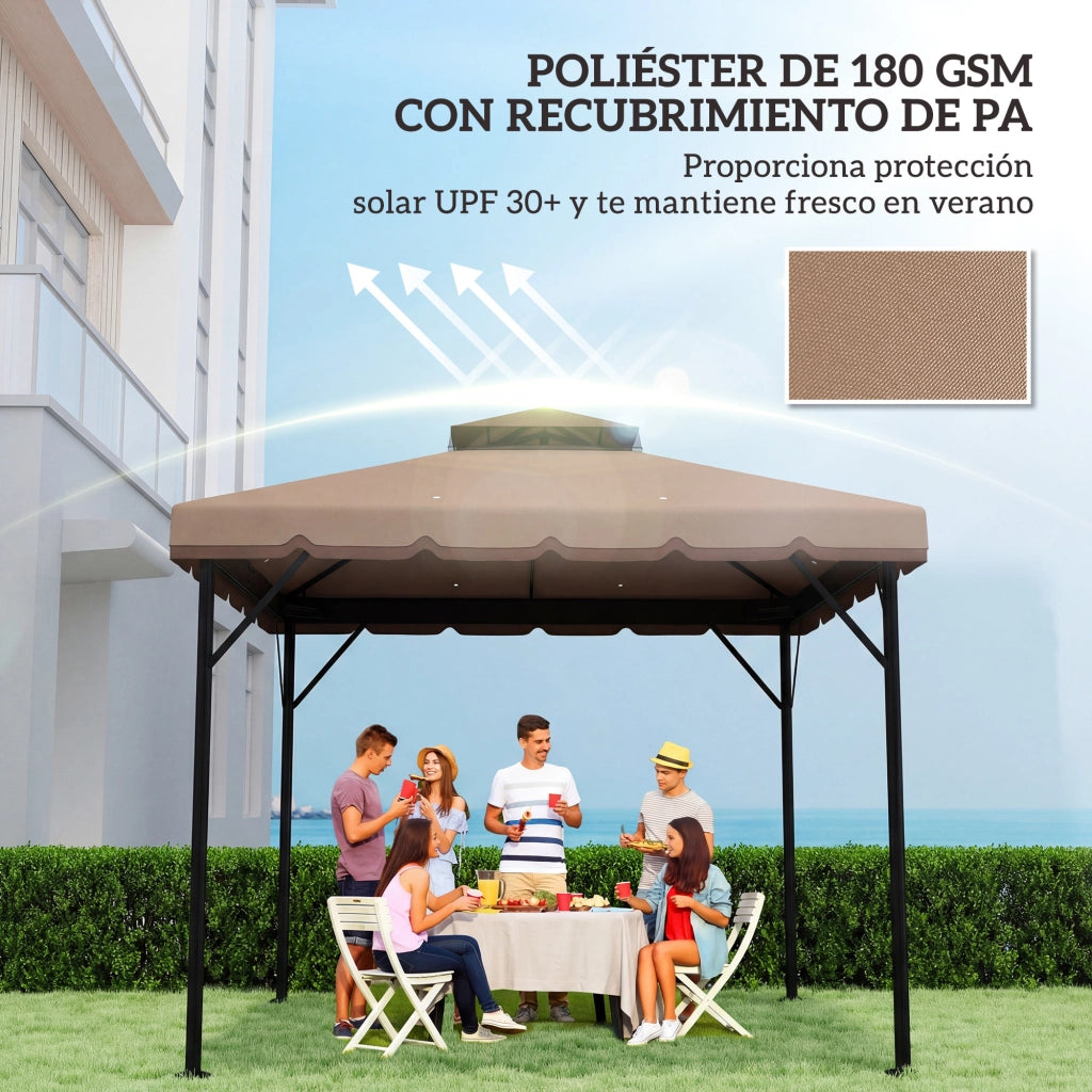 Toldo per Esterno 3x3 m ¨C Minimal ¨C Colore Caqui