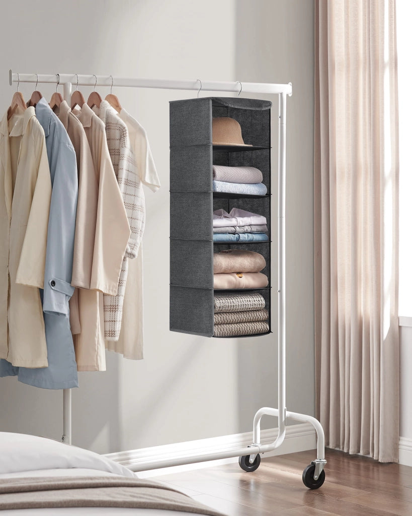 VALORA Organizer multifunzionale per guardaroba sospeso, grigio RYCH06G