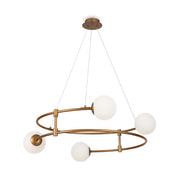 Lampada a sospensione Maytoni Balance ottone 4 luci Ø61