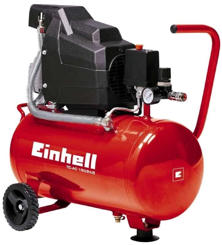 Einhell TC-AC 190-24-8 Compressore ad aria 1500 W 8 bar 24 L 165 l-min colore Nero Rosso