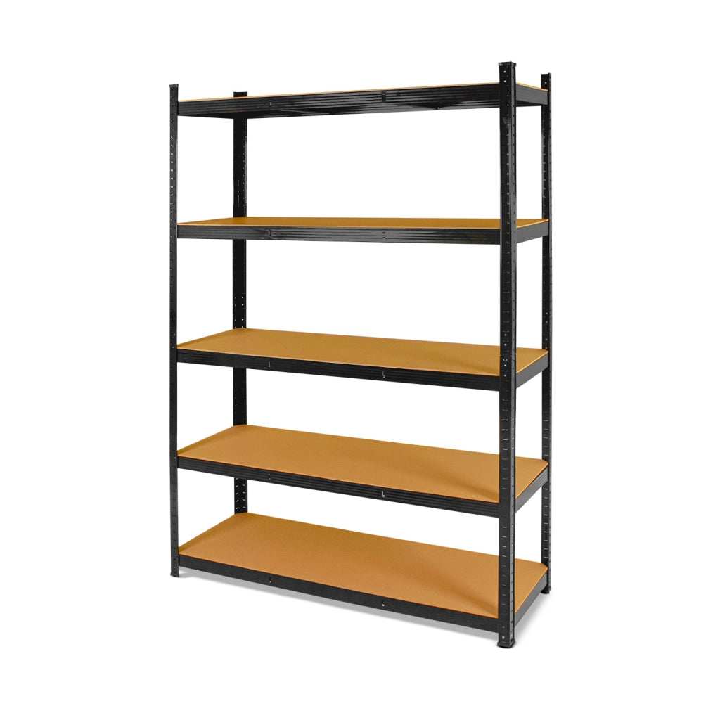 Brace 90 - Scaffale per carichi pesanti, in metallo e MDF, con 5 ripiani regolabili 180x90x40 cm