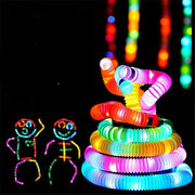 Trade Shop - Tubo Luminoso A Led Pop Antistress Giocattolo Sensoriale Per Bambini Stretch -