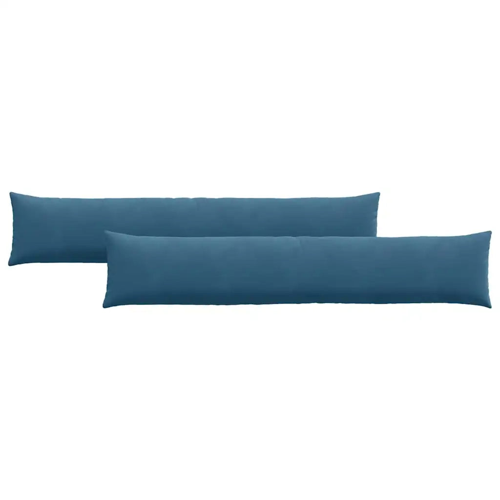 Cuscini da Divano 2 pcs Blu 200 x 40 cm Tessuto in Cords 42013884
