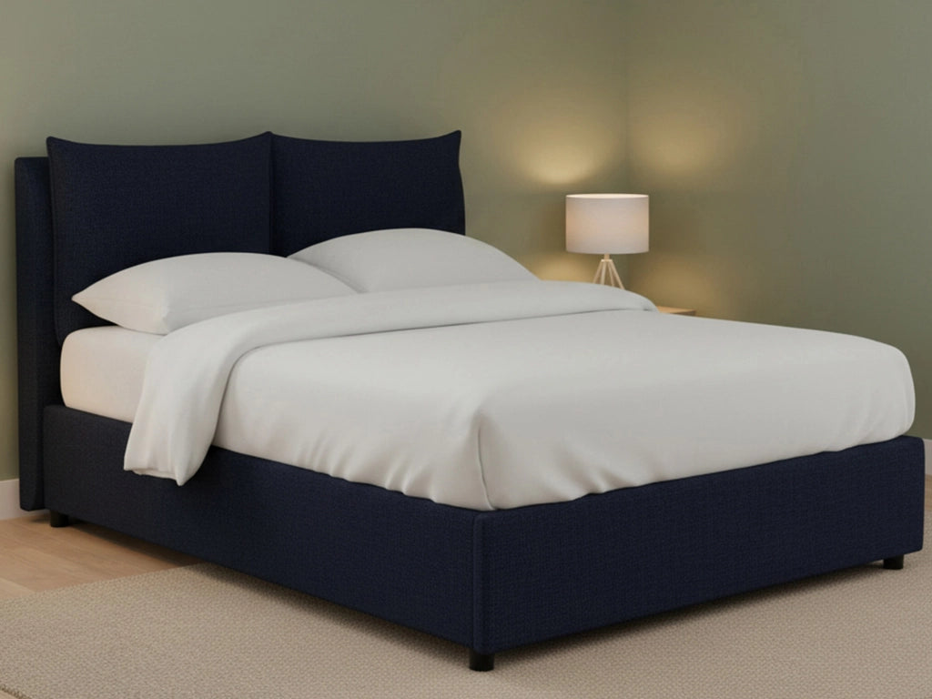 Falmouth, Letto Piazza e Mezza Sfoderabile Made in Italy, Viola Scuro