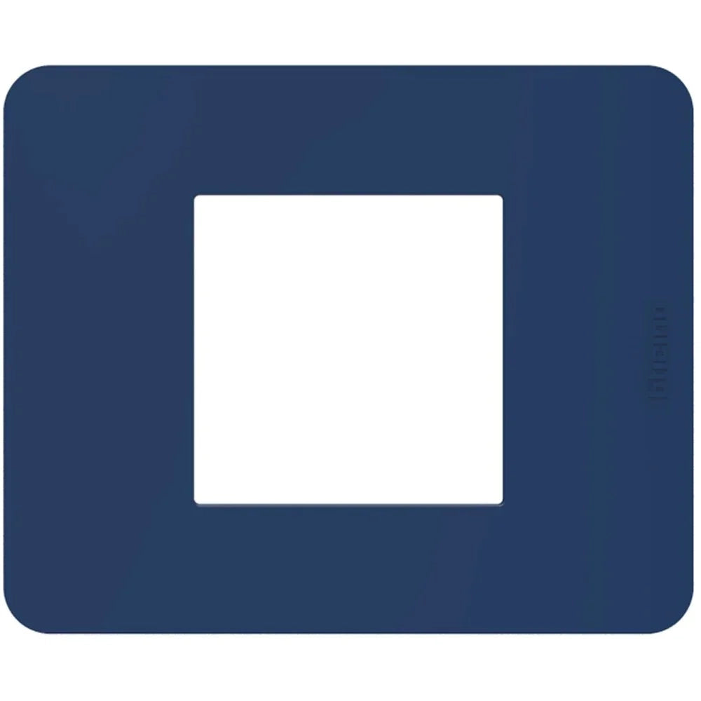 Placca Bticino MatixGO Tones 2 moduli blue JA4802TB