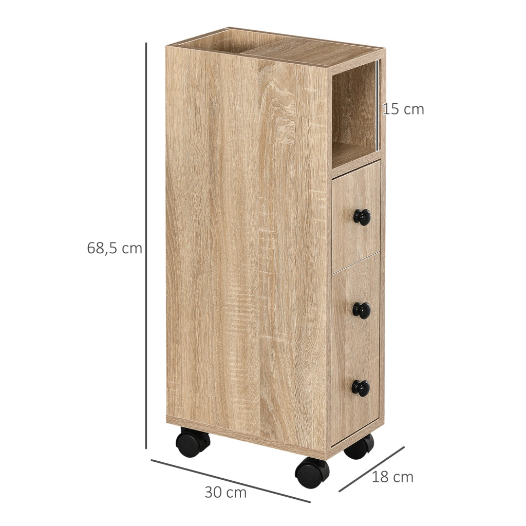 Mobile Bagno con Ruote ¨C zephmum ¨C Robe 18x30x68.5 cm