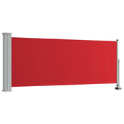 Tenda da Sole | Tenda laterale Retrattile per Patio 100x300 cm Rossa
