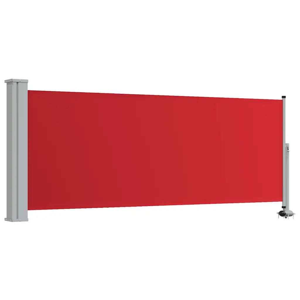 Tenda da Sole | Tenda laterale Retrattile per Patio 100x300 cm Rossa