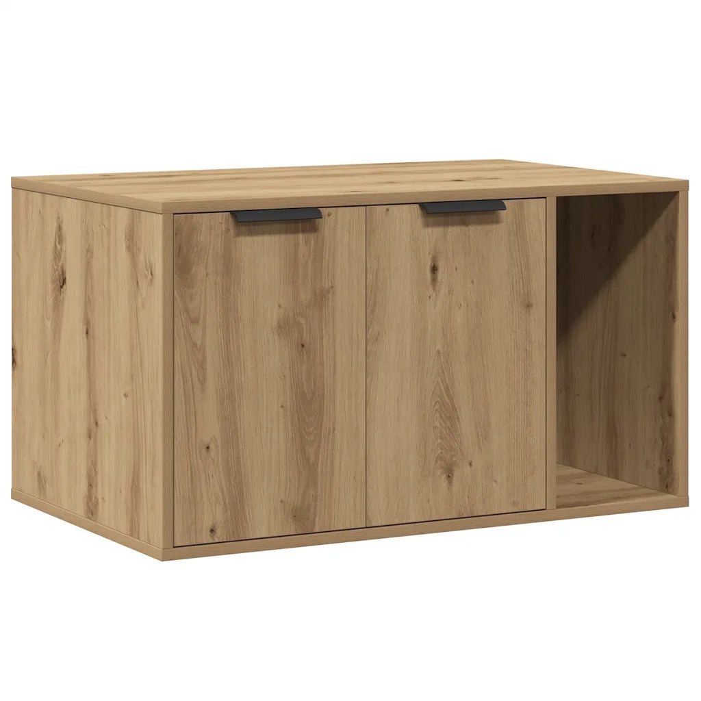 Recinto Lettiera Rovere Artigianale 80x50x45 cm in Truciolato 857741
