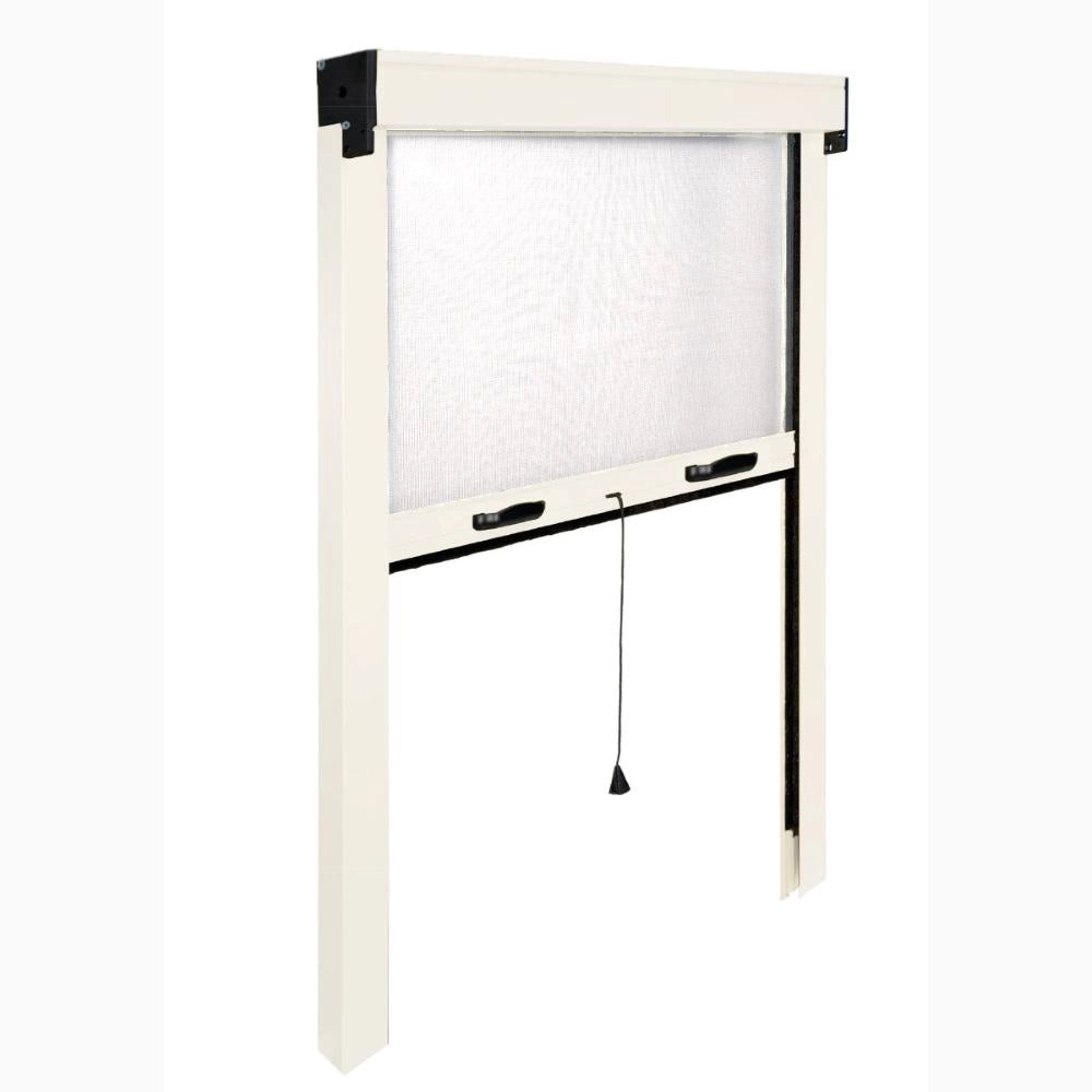 Zanzariera a Rullo Verticale in Fibra di Vetro Riducibile 140x170H cm Telaio Alluminio BIANCO