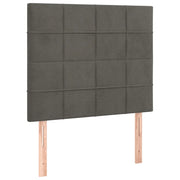 Testiera | Testata Grigio Scuro 80x5x118/128 cm Velluto