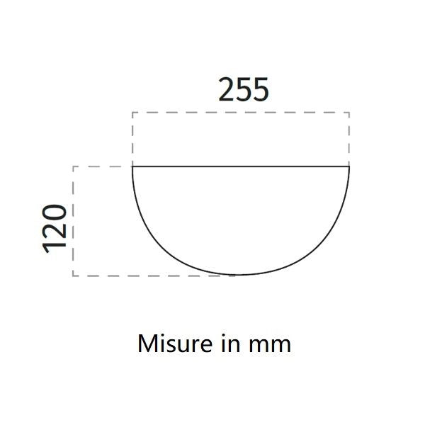 APPLIQUE DA PARETE BIANCA 1XE27 HARA BELFIORE