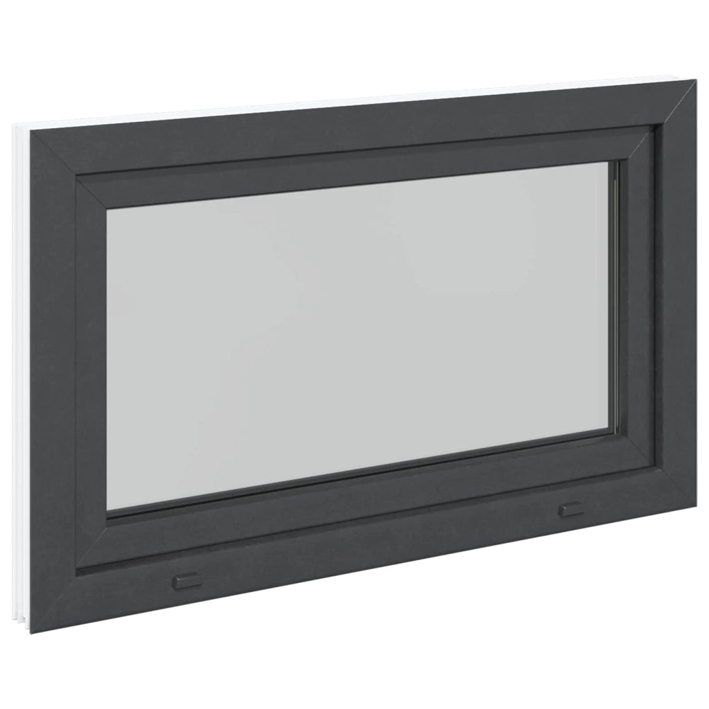 Finestra per Soffitta RISOR 100 x 60 cm PVC e Vetro Antracite 42047334