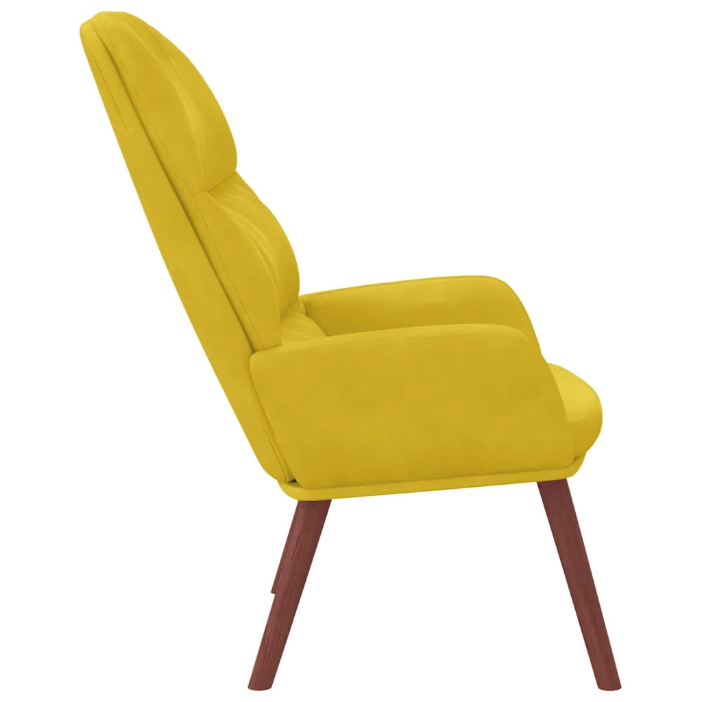 Poltrona Relax Giallo in Velluto 4102617