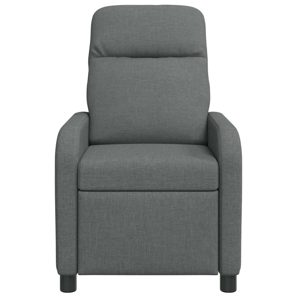 Poltrona Massaggiante Grigio Scuro Tessuto 42034940