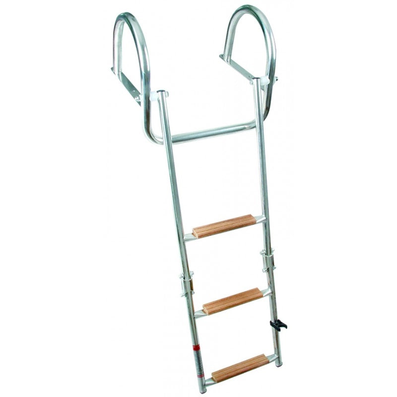 SCALETTA INOX RIBALTABILE 3 GRADINI STAINLESS STEEL STAIRCASE WITH 3 STEPS