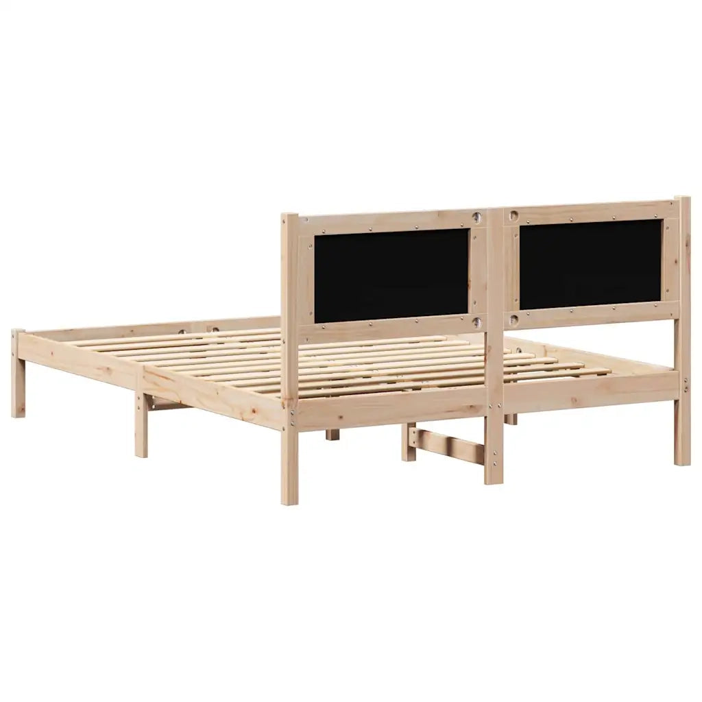 Struttura del letto Grigio scuro 150 x 200 cm Pino massello 878180