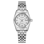 Trade Shop - Orologio Da Uomo Donna Longbo 80435 In Acciaio Con Strass Impermeabile Silver -   -donna    -