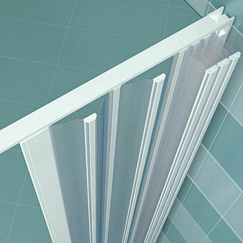 Box doccia Luna 70x90 cm in pvc apertura soffietto centrale