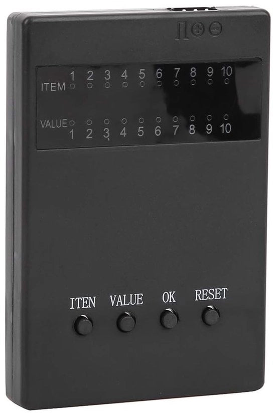 Programmera scheda utilizzabile - Senzore e senza manometro - Impostazioni ESC - Compatibile con HOBBYFANS/OCDAY/GOOLRC - Impostazioni regolabili - Cassetta ABS duratura - Scheda di programmazione
