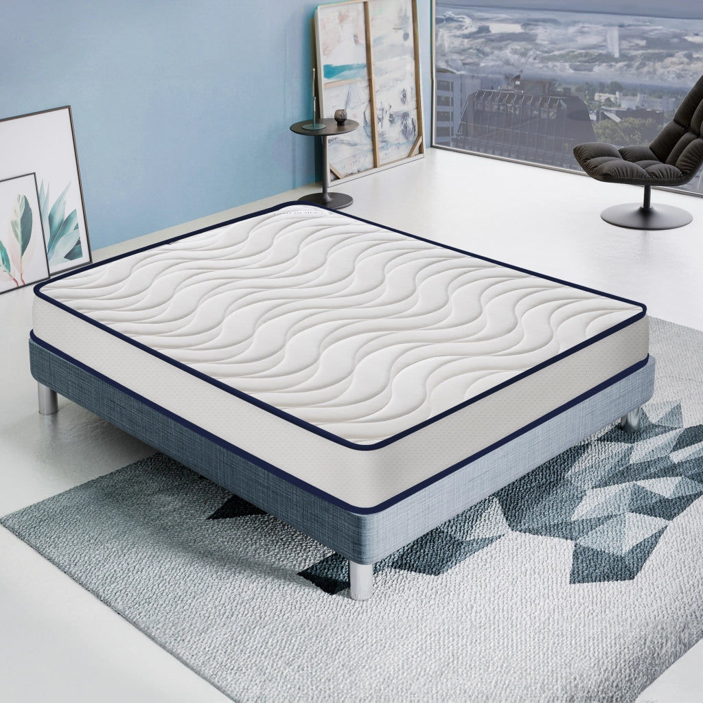Materasso Piazza e Mezza 140x190 in Waterfoam - alto 20 cm - Ortopedico - Rigidità h3 - Lato Estate inverno