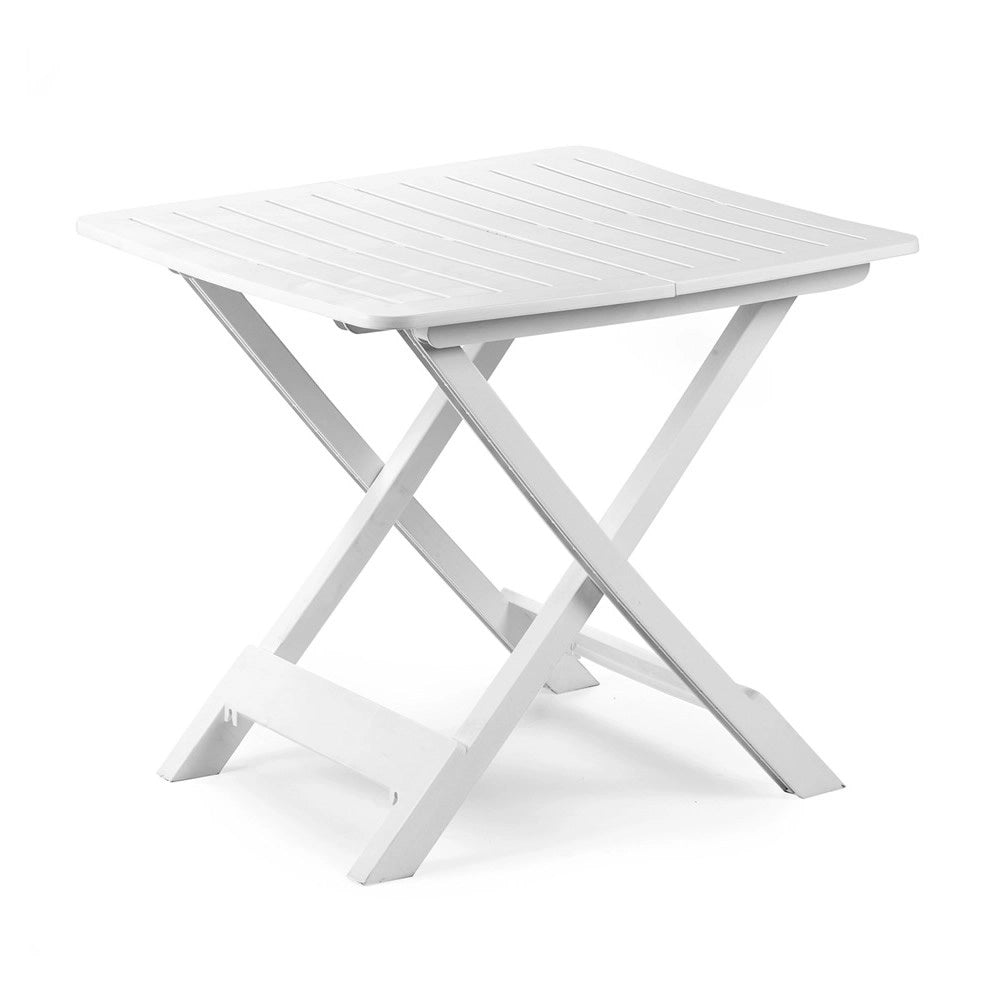 MAURY'S TAVOLO PIEGHEVOLE RESINA BIANCO 80X72X70 CM