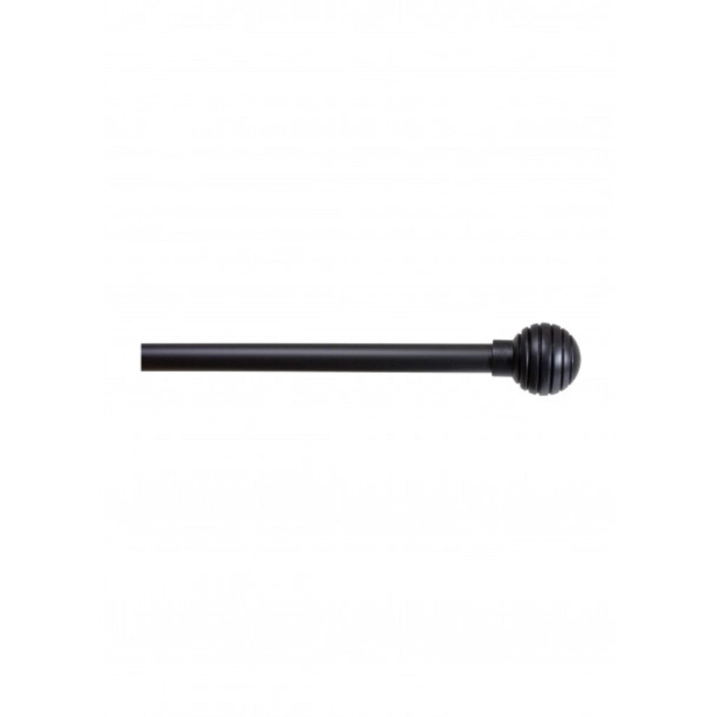 Finale per bastone tenda nero 22 mm 2Pz