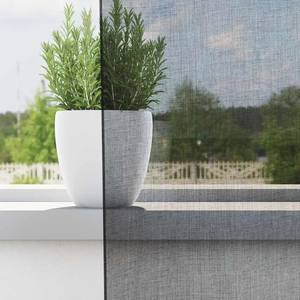 Tende in Voile con Linguetta 2 pz Nero