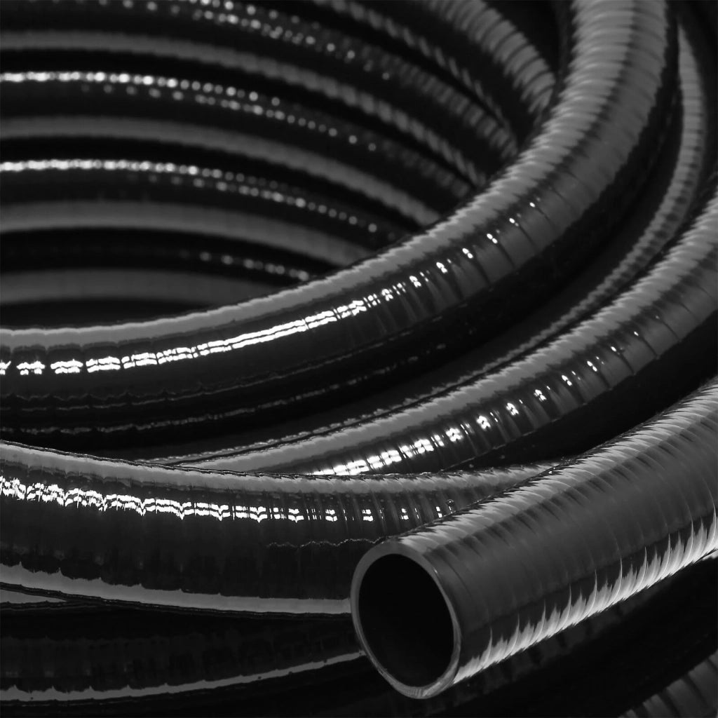 Tubo flessibile per laghetti in PVC da 25 m diametro 38 mm 550 g/m nero per pompe per laghetti 16_0001614