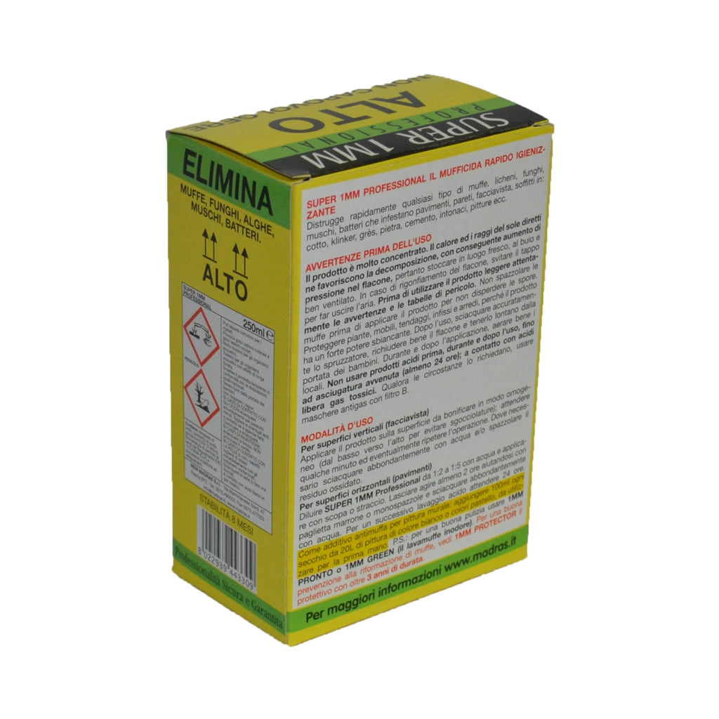 Mufficida igienizzante rapido super 1mm professional distgruggi muffa funghi 250ml