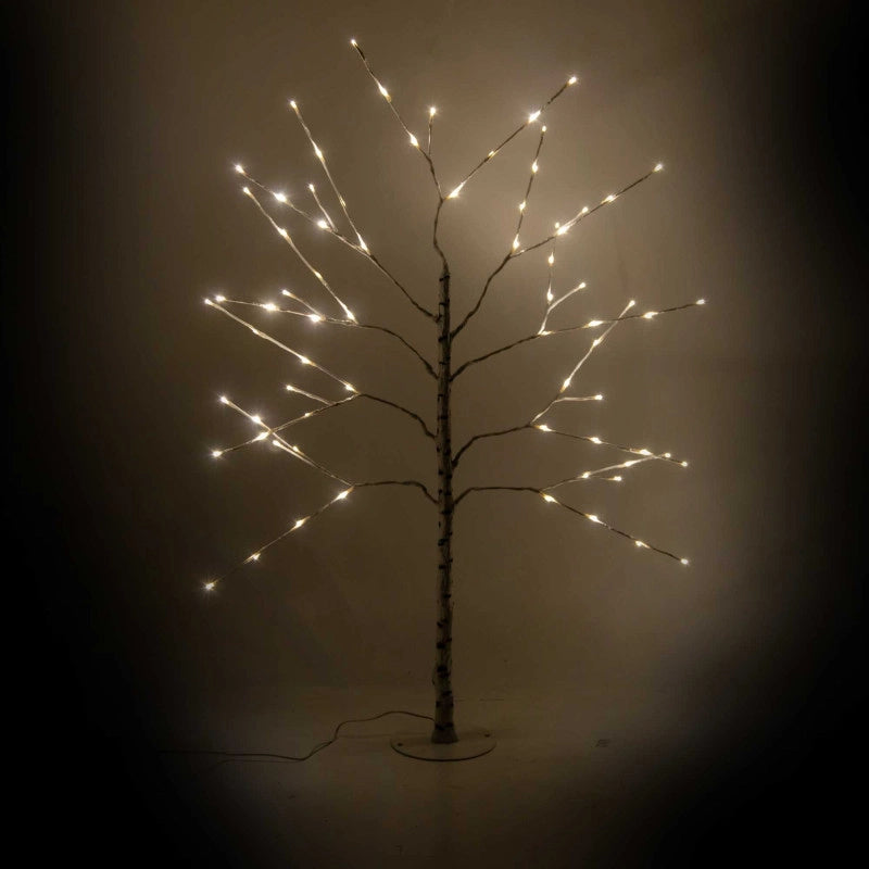 Albero 72 led bianco caldo cm 80x80h160