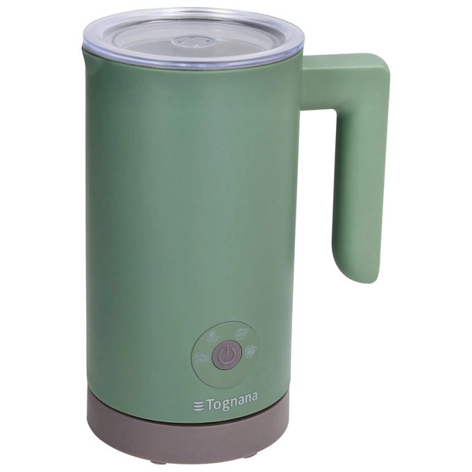 Tognana Iridea montalatte elettrico verde salvia, 300 ml, schiuma calda e fredda, latte caldo, cioccolata, 500W, antiaderente