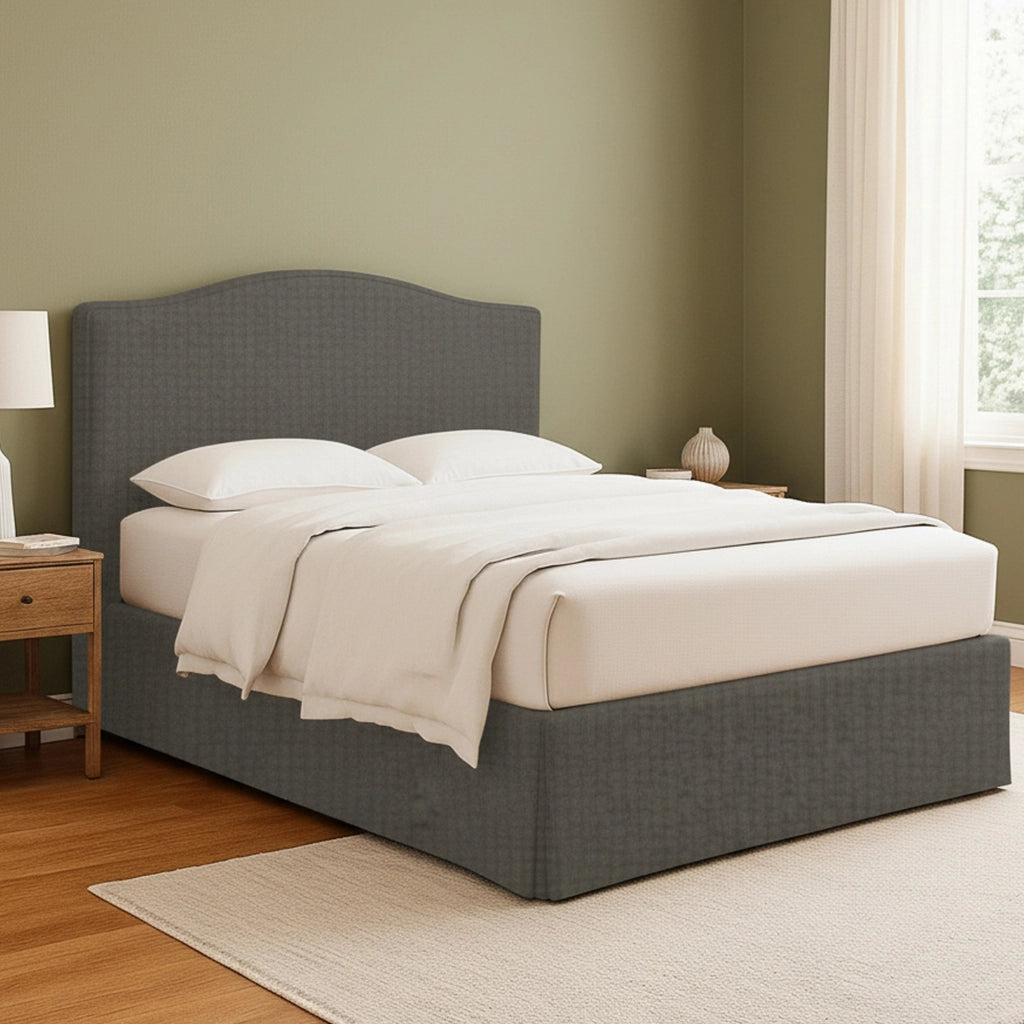 Blyth, Letto Piazza e Mezza Sfoderabile Made in Italy, Grigio Tortora