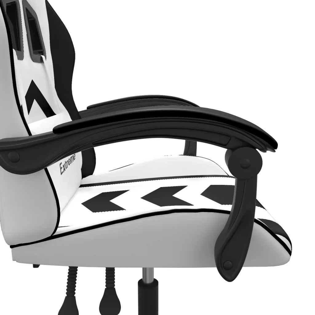 Sedia da Gaming Bianco e Nero in Similpelle 3143900