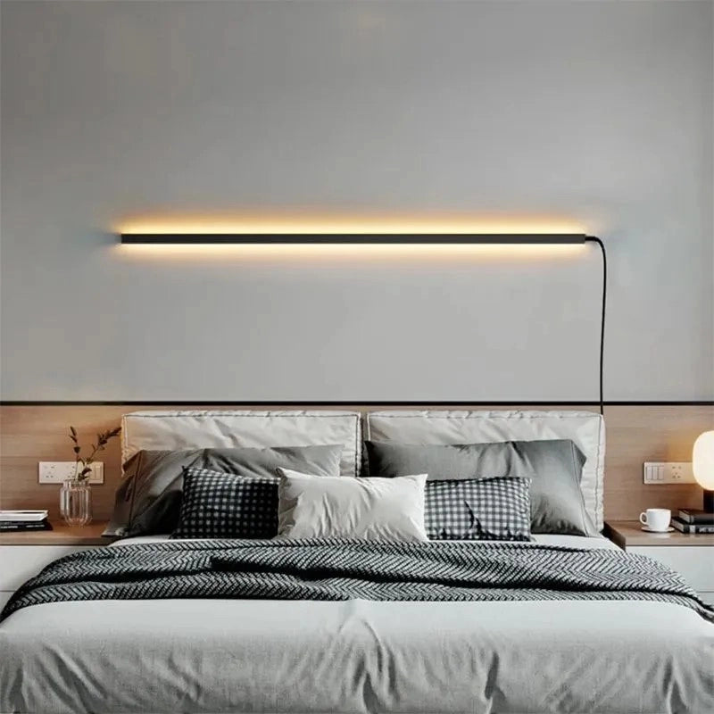 Applique Da Parete Led Lhj066-w 150cm Black