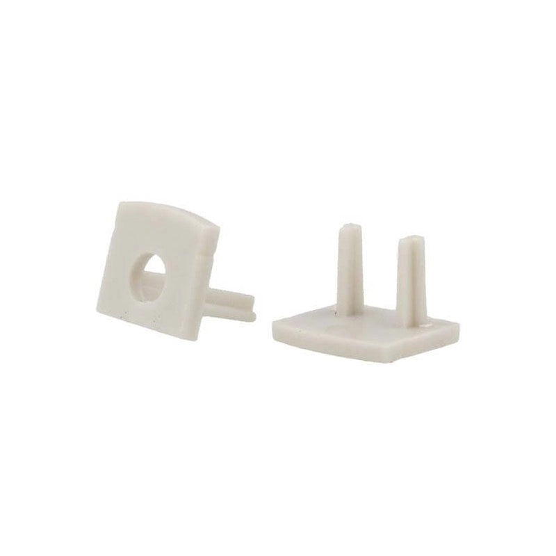 Coppia Tappi Tappini Termine Per Chiusure Profilo Alluminio Super Slim BA1008