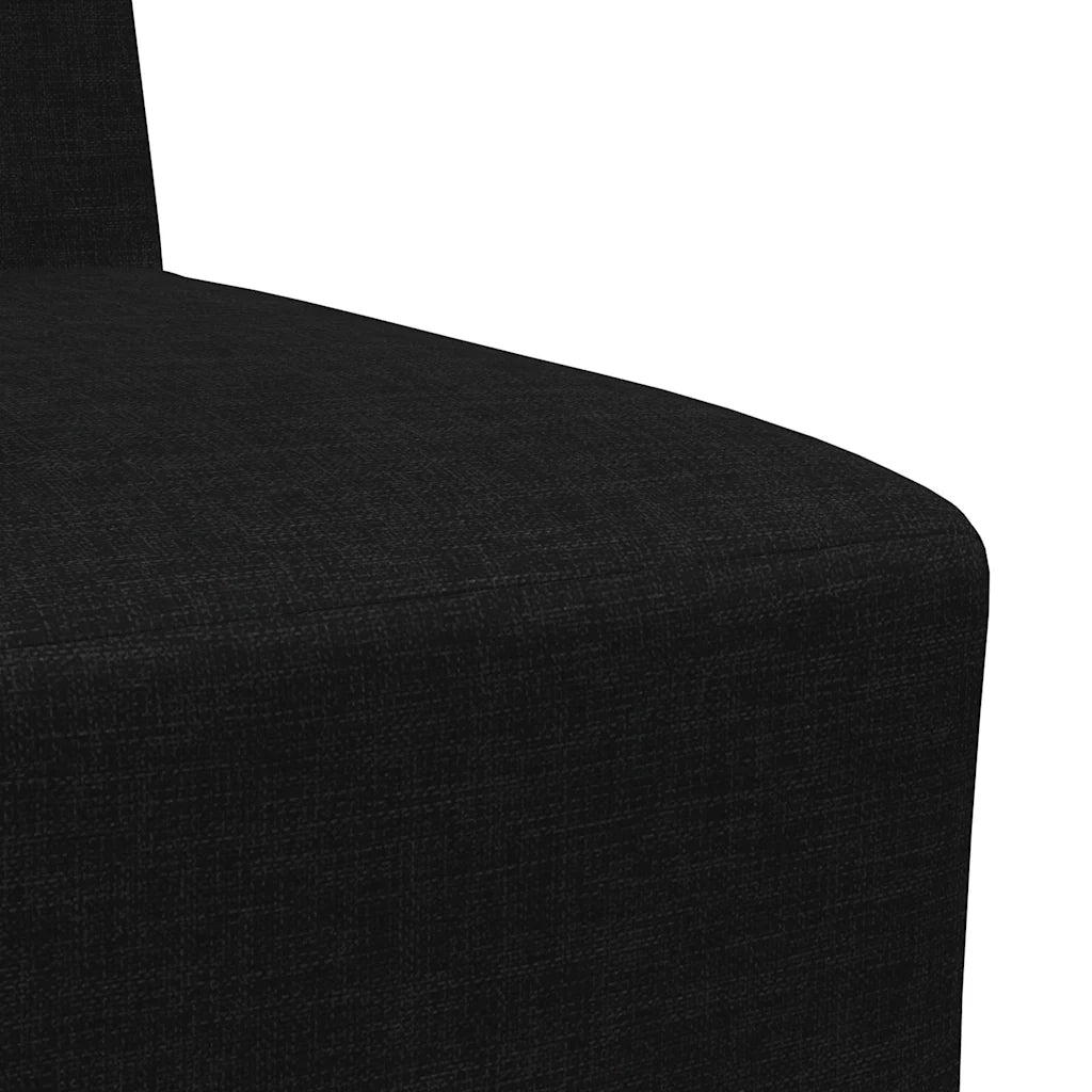 Divano componibile senza braccioli nero 55 cm in tessuto 4108470
