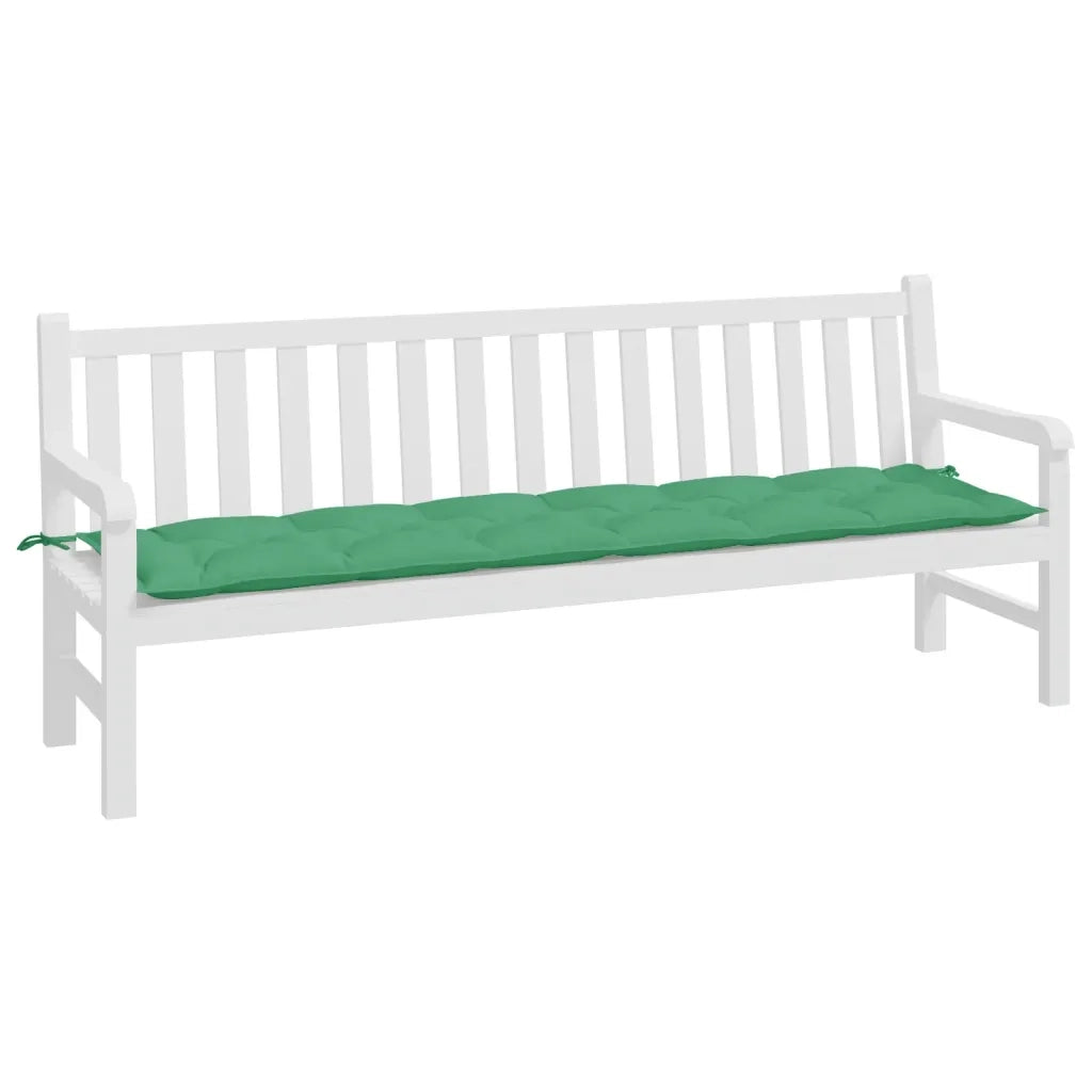 Cuscino per Panca-Cuscini per panchina Verde 200x50x7 cm in Tessuto Oxford