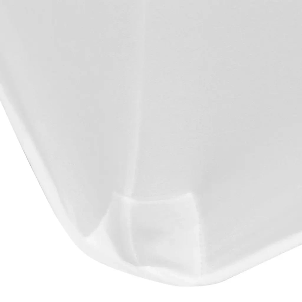 Fodere Elasticizzate per Tavolo 2 pezzi 120x60,5x74 cm Bianche 132033