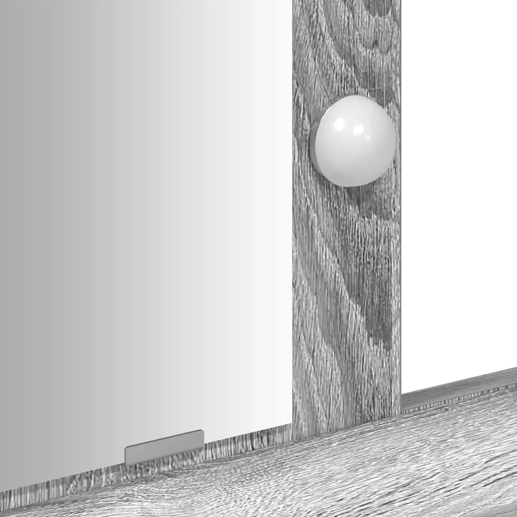 Tavolo da Trucco Grigio 100 x 41 x 140 cm Legno multistrato 865177