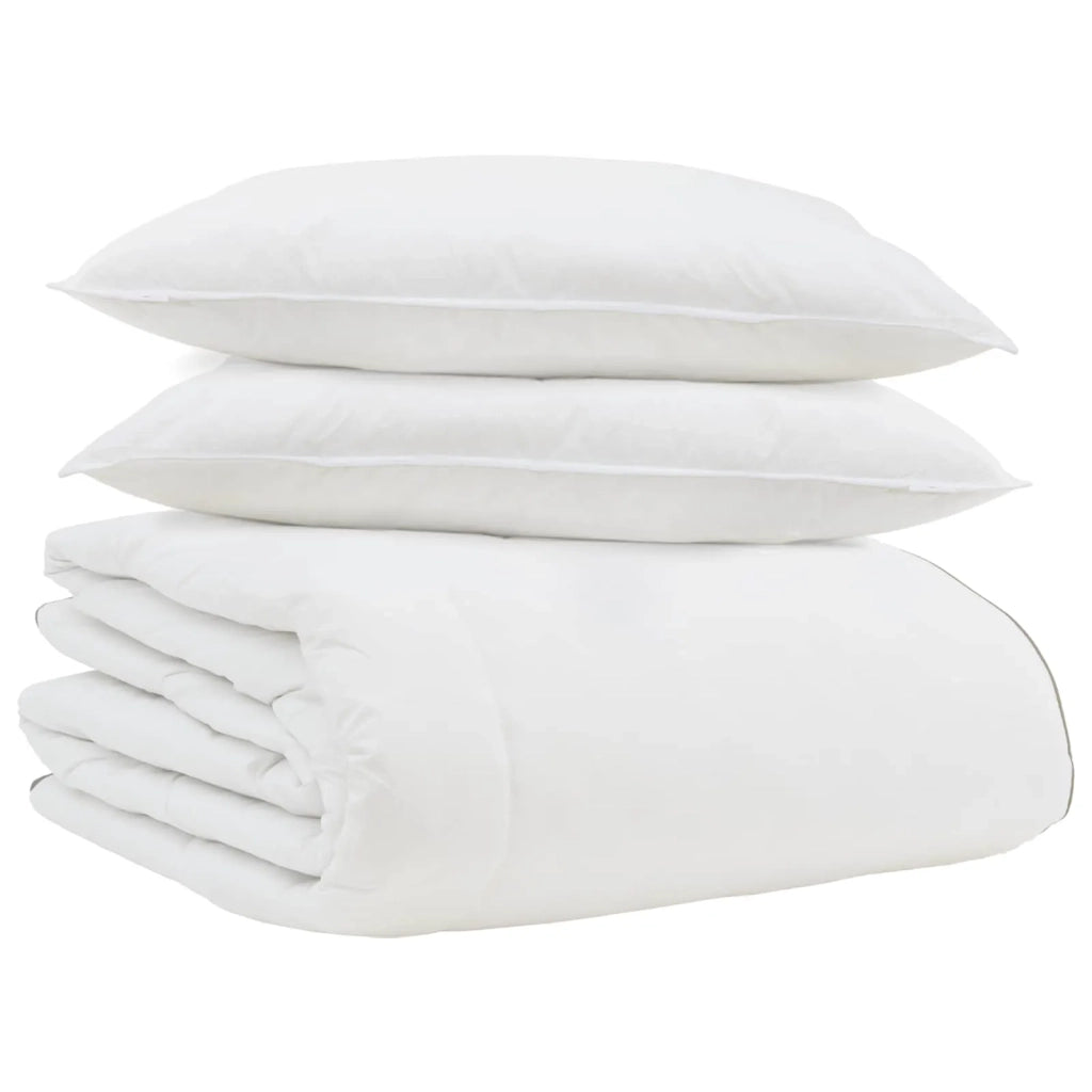Duvet Invernale con cuscino 3 pcs Bianco Piuma d'anatra 3376910
