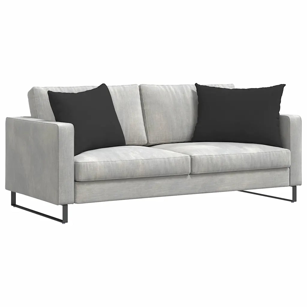 Cuscini da Divano 2 pcs Nero 70 x 50 cm Tessuto 42013771