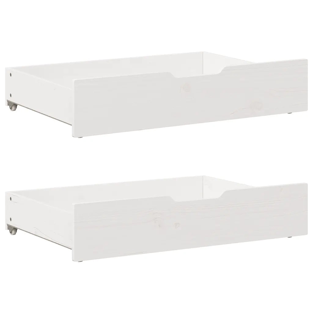 Letto senza Materasso Bianco 120x200 cm Legno Massello di Pino 3301753
